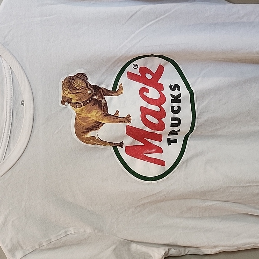 MACK TRUCKS T. Worn once. My 2 boys grow so fast. MEDIUM